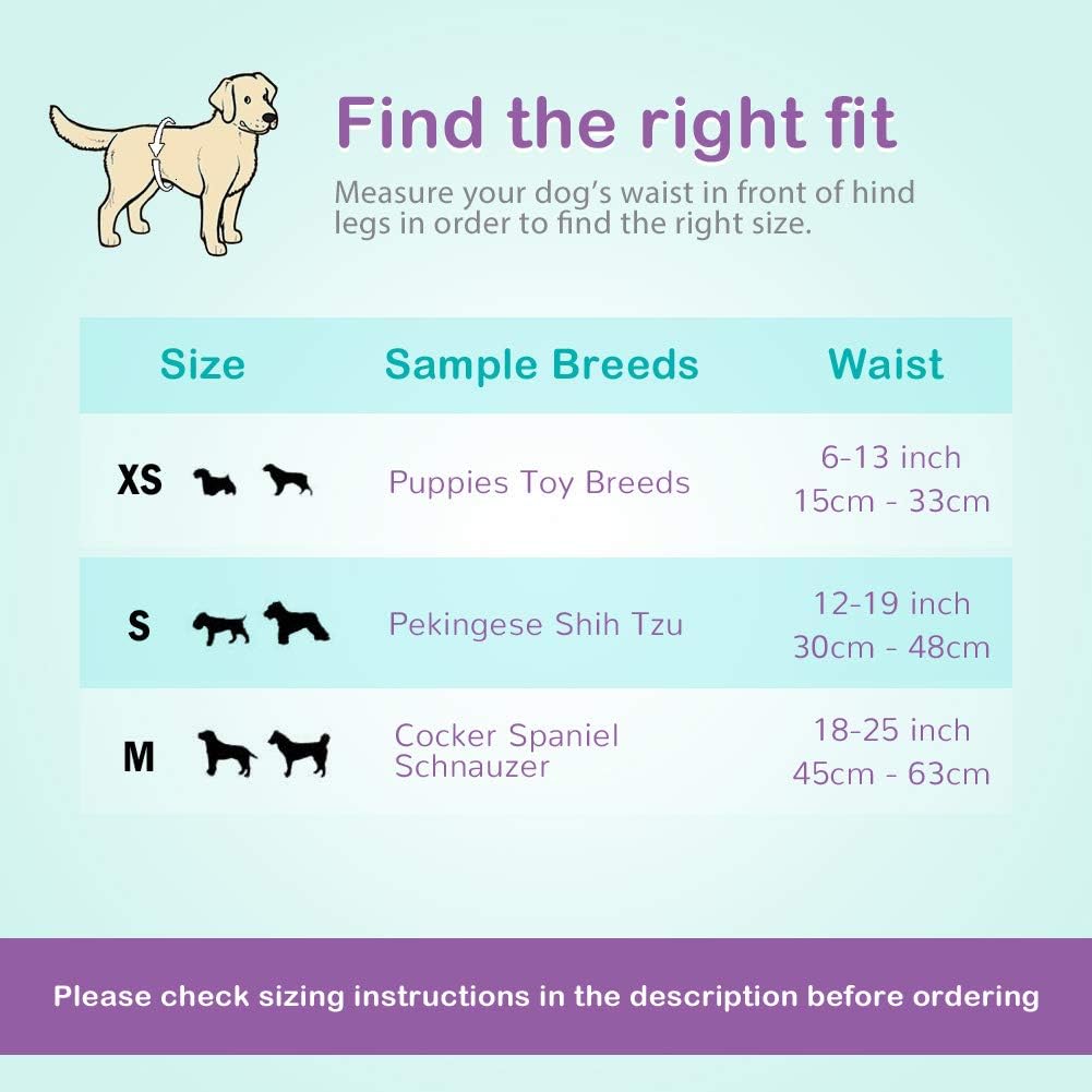 Male Dog Diapers Absorbent Belly Bands for Male Dogs S – Essentials for Dogs - Male Wraps-XS-26pc - image 3