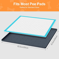 Pee Pad Tray Holder for Dogs - Dark Gray / 25"L x 25"W - image 3