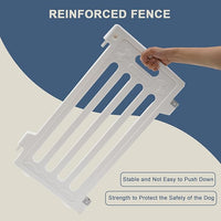 Dog Playpen with Door, DIY Shape Combination Puppy Pen,25.5" H 10-Panel Dog Fence,Non-Slip & Secure Pet Gate, Easy to Assemble(Standard Room)