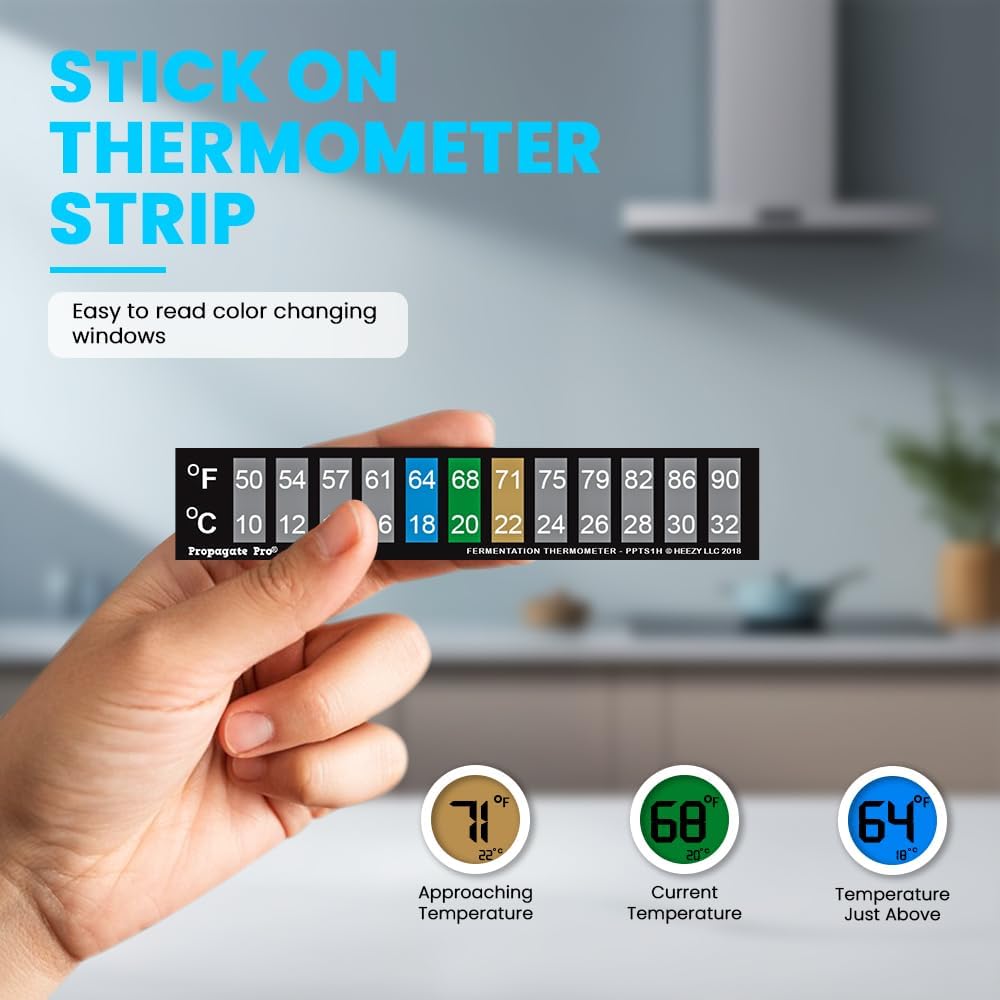 Horizontal Stick On Thermometer Strip - image 2