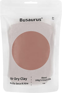 Busaurus 100g brown earth tone air dry foam clay in a resealable bag - view 4