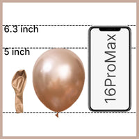 PartyWoo White Balloons 155pcs Matte White Latex Balloons Different - Champagne Gold-g112 / 5 inch - image 2