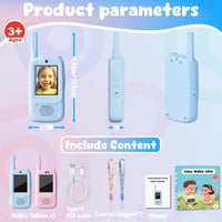 Video Walkie Talkies for Kids - Blue/Pink - image 3