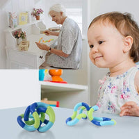 Xesakesi 20 pack of multicolor quiet twist fidget toys bent into different shapes - view 2