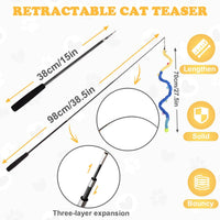 9PCS Interactive Bird Simulation Cat Toy Set with Suction Cup Indoor – Essentials for Cats - 8pcs - image 2