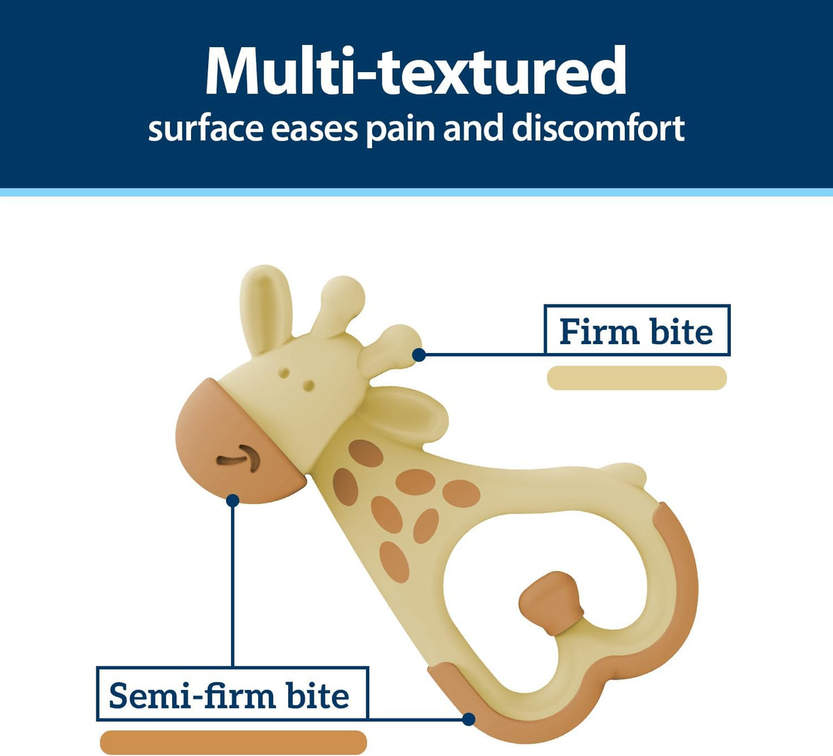 Dr. Brown's Ridgees Giraffe Baby Teether, 3m+ – Fun for Kids & Family - image 2