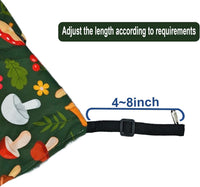Straps are Adjustable Sugar Glider Pouch Hammock Bed Bedding - 3Tier Green Mushroom X1Pcs - image 2