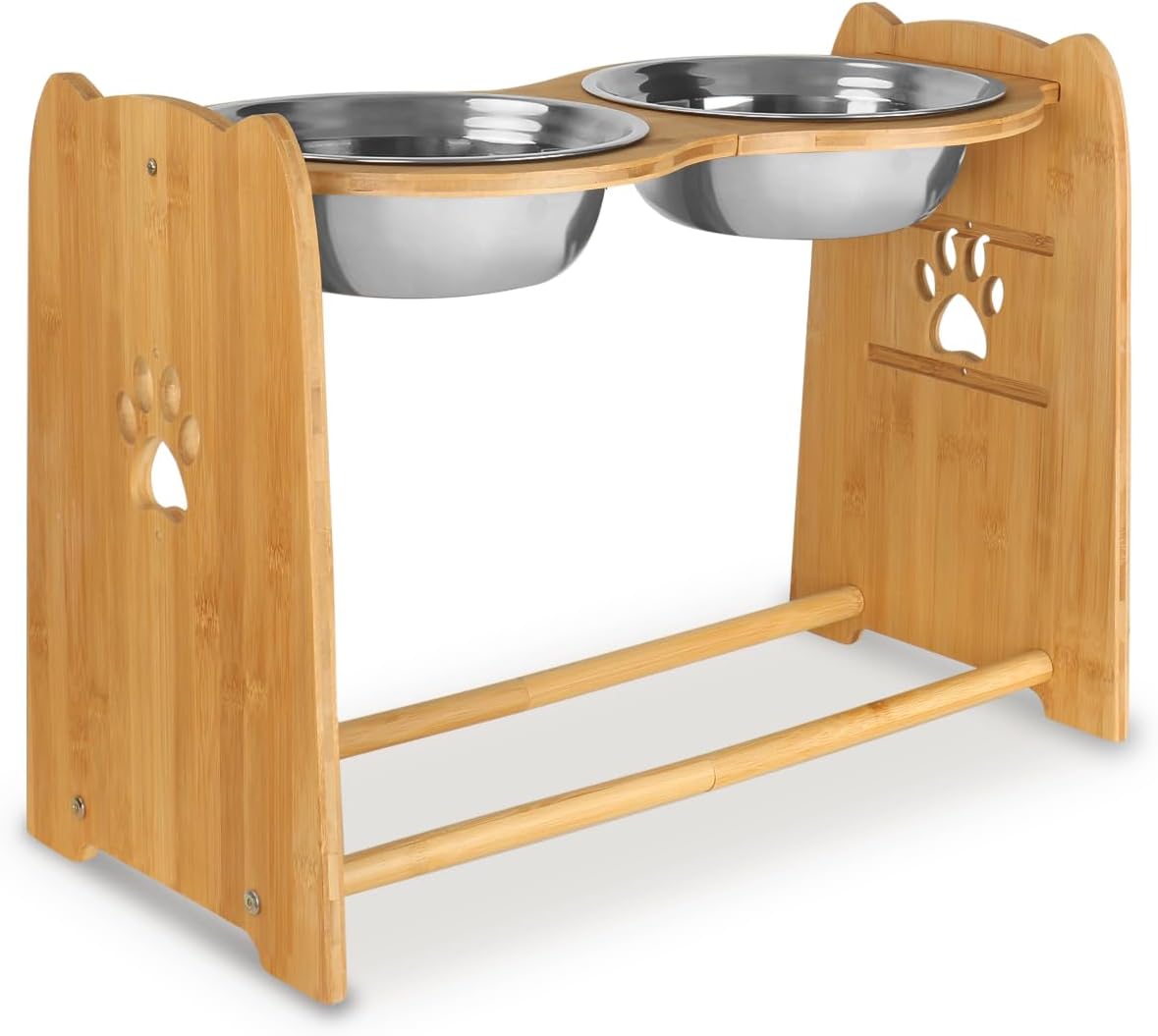 X-ZONE PET Elevated Dog Bowls for Cats and Dogs - XL- Height 7.9" up to 15"