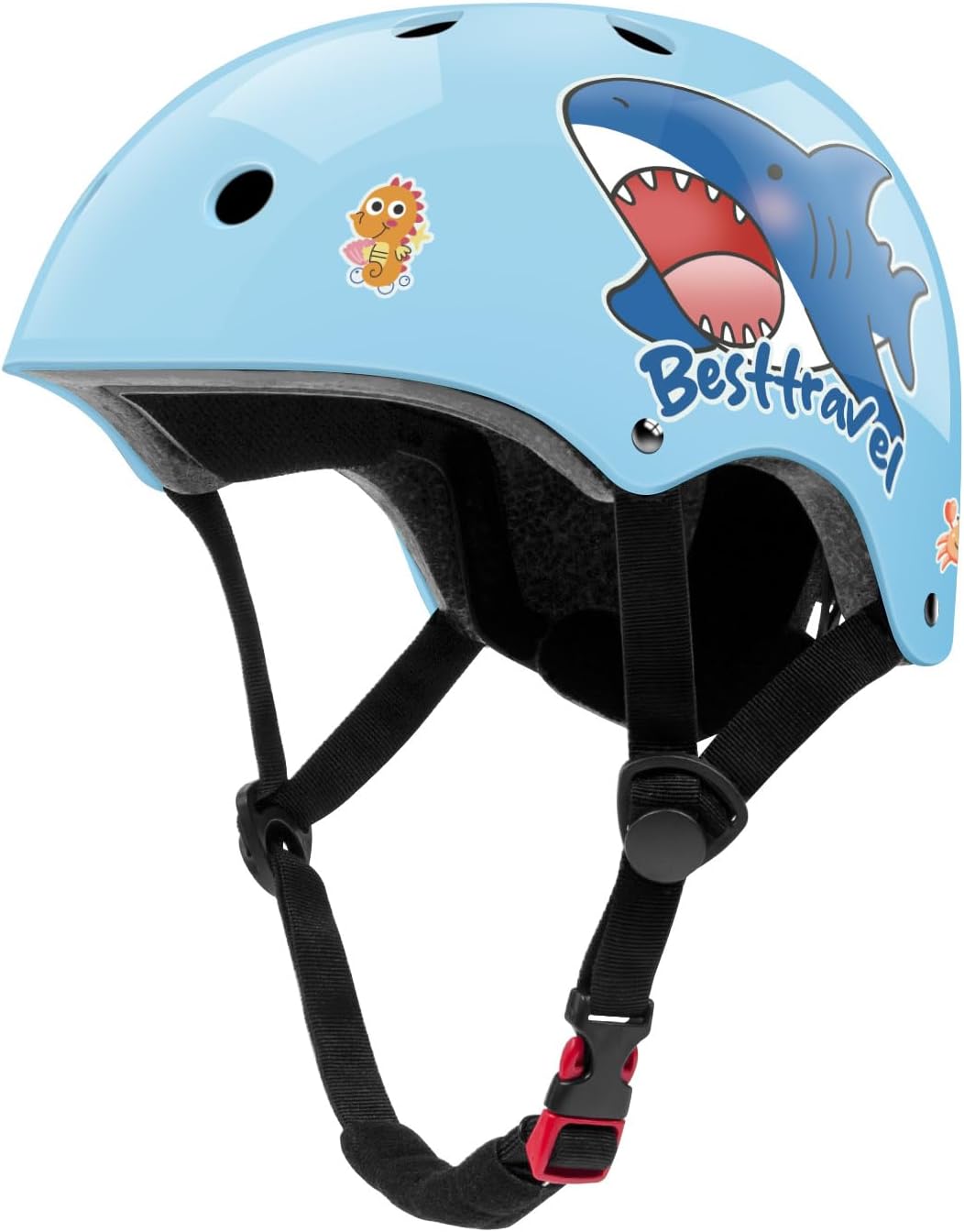 Besttravel Kids Helmet, Toddler Adjustable Kids Ages 3-8 Years Old Boys Girls Multi-Sports Safety - Lake Blue