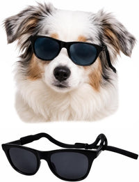 Style Vault black retro 80s costume sunglasses for medium dogs