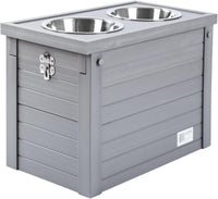New Age Pet Piedmont Elevated Dog Feeder - Grey - image 2