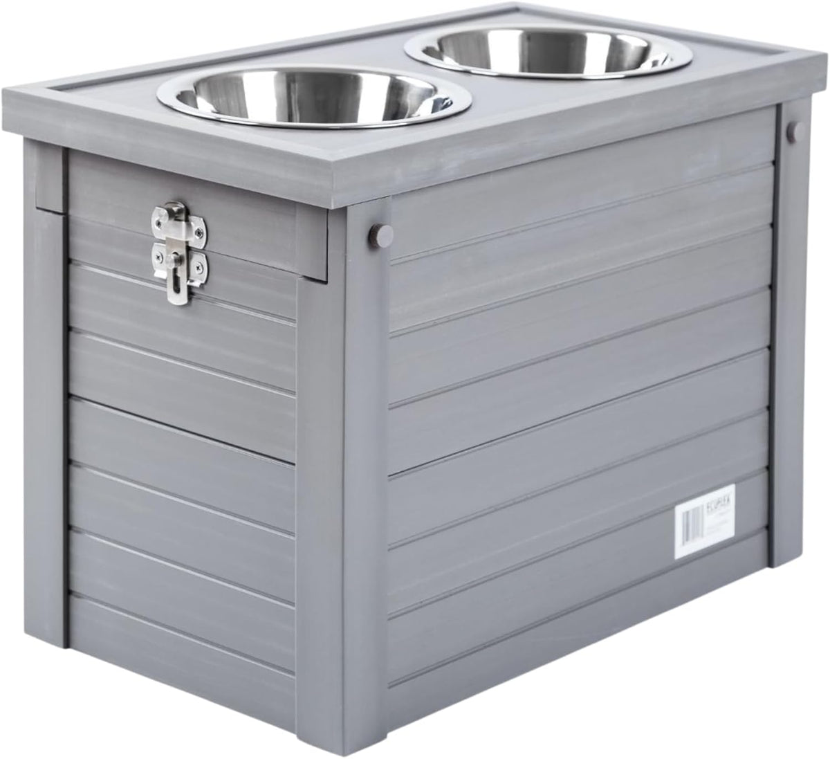 New Age Pet Piedmont Elevated Dog Feeder - Grey - image 2