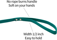 Waterproof Long Dog Leash Recall Training Lead 5 10 16 30 50 Foot - Emerald Green / 30ft - image 2