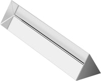 Coitak 6 inch clear K9 glass triangular prism with gift box and microfiber cloth