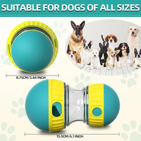 Dog Puzzle Toys, Rolling Treat Dispensing Ball, Brain Stimulation & Slow Feeder, Dog Enrichment Toys to Keep Them Busy (Green)