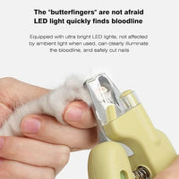 LED Pet Nail Clippers,Upgrade Cat Nail Clipper with Light,Cat Claw Trimmer Nail Clippers for Dogs,Trim Your Pets Nails Easy and Pain-Free Grooming Tool for Small Animals (Purple)