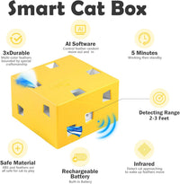 Interactive Cat Toys -Migibox for Indoor Bored Cats - Yellow Plus / X Large - image 2