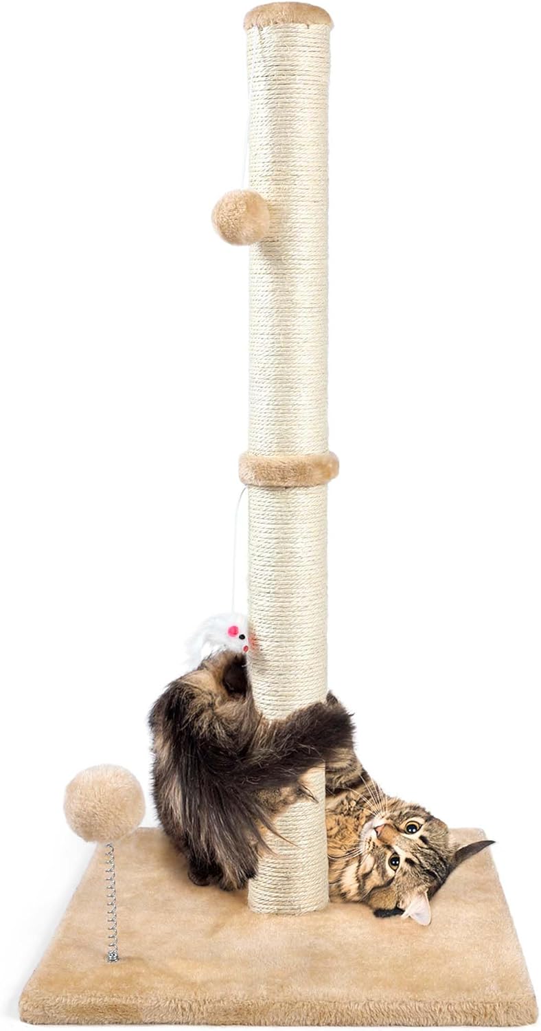 ANWA 32" Tall Sisal Cat Scratching Posts Tree for Indoor Cats Adults - Basic Cat Post