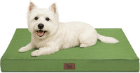 Outdoor Dog Bed for Small Dogs, Waterproof Dog Crate Bed for Small Dogs, Orthopedic Egg Crate Foam Puppy Beds with Washable and Removable Oxford Cover, Light Green