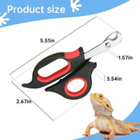 Bearded Dragon Nail Clippers with Precise Angled Edges – Essentials for Small Pets - Reddish Black - image 2