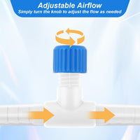 Psyqtsuary Aquarium Air Valve - Blue, White - image 4
