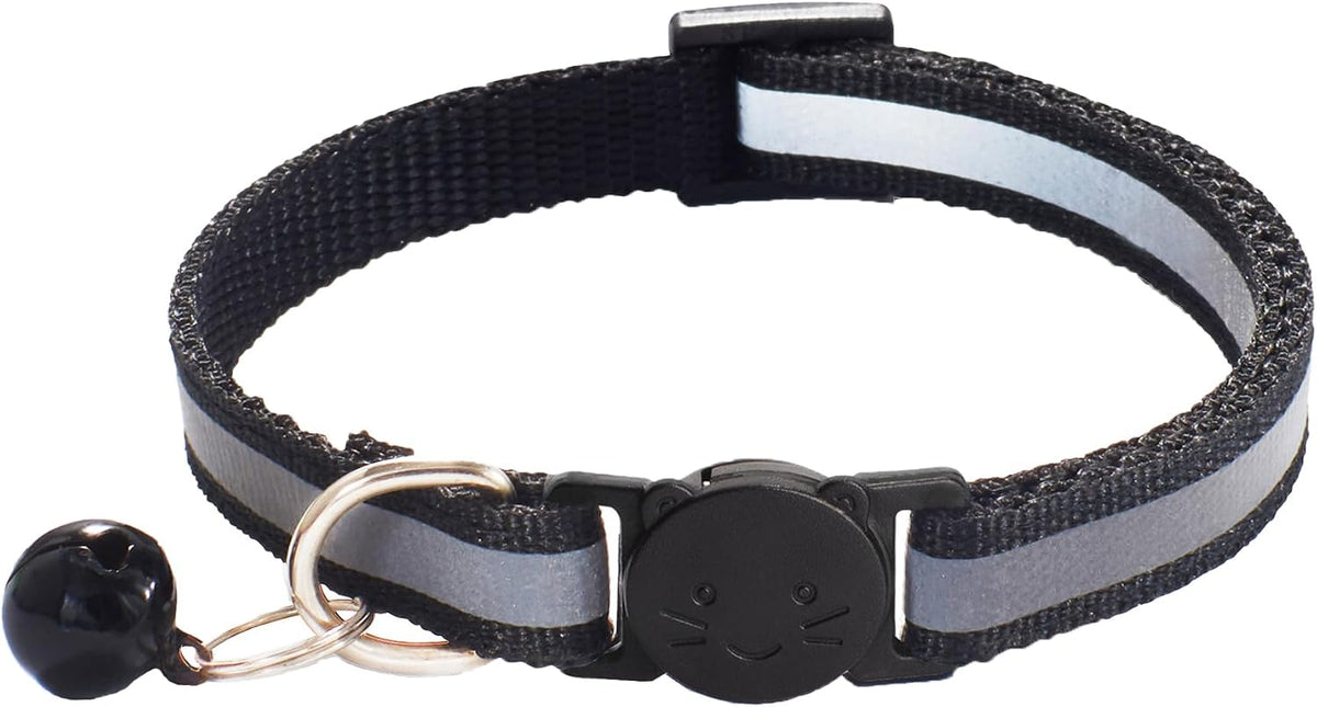 2 Pack Breakaway Cat Collars with Bells - Black - image 4