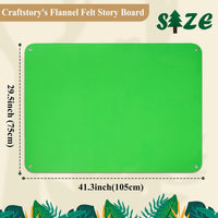 Craftstory 3.5 foot flannel board for toddlers in black felt hanging on a wall - view 7