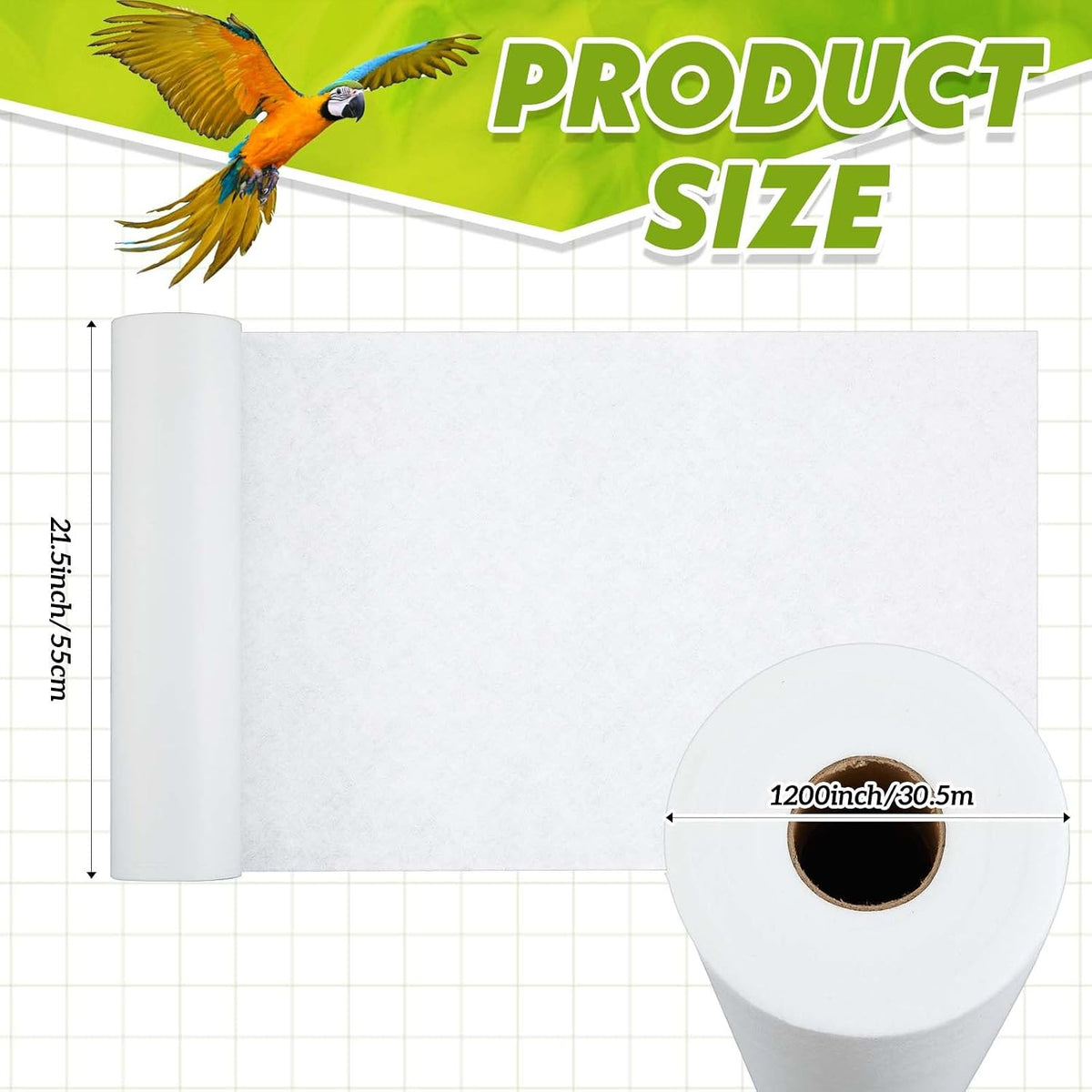 Drydiet Cage Liner for Birds, Parakeet Cage Liners - 100 ft x 11 Inch - image 2