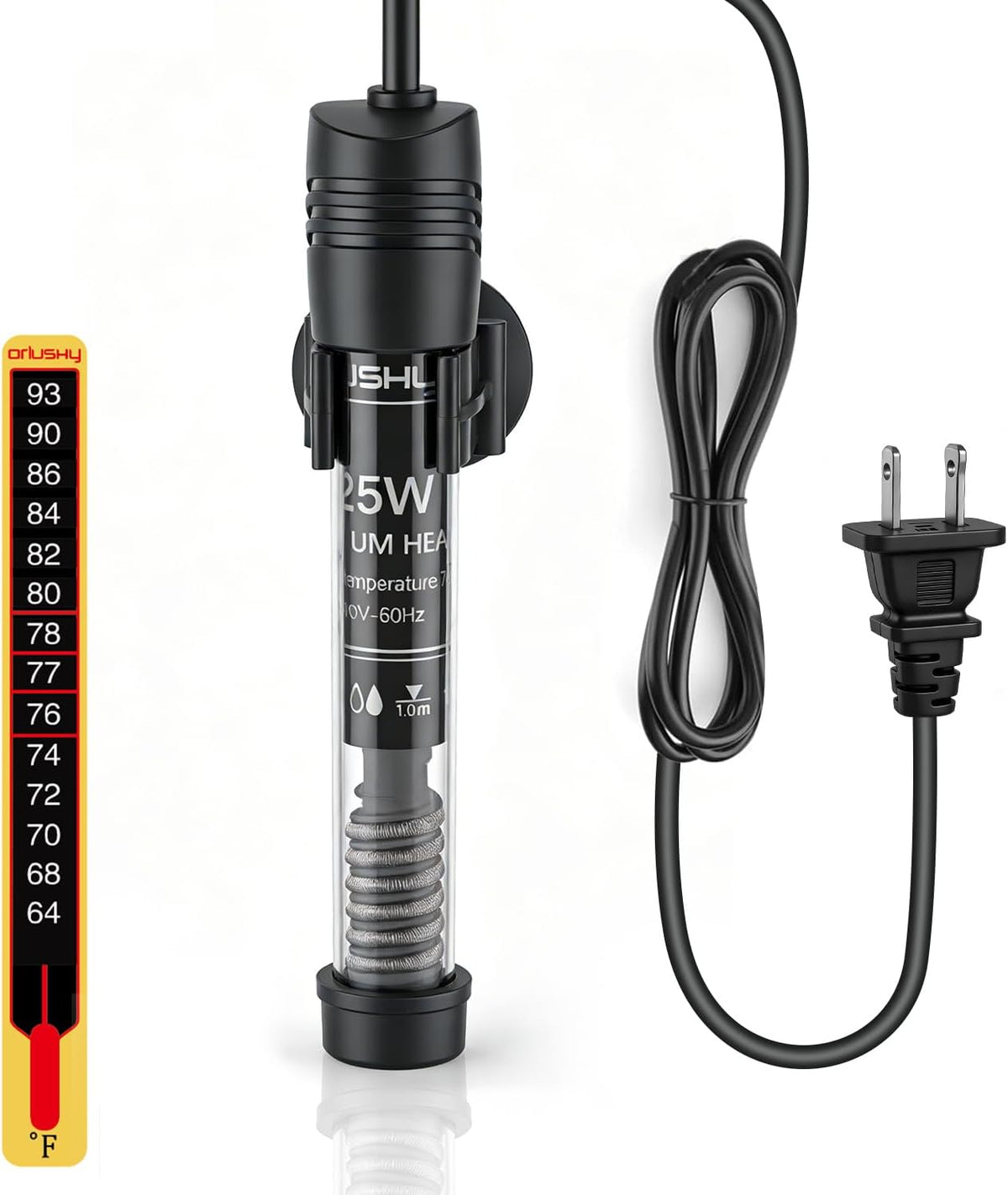 Orlushy Submersible Aquarium Heater - R25