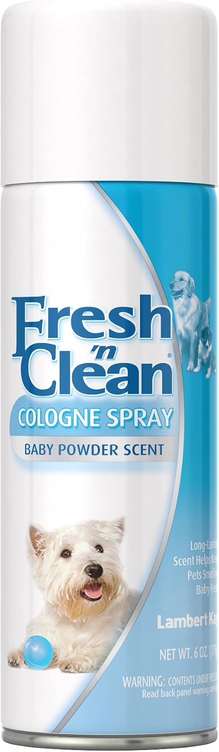 PetAg Fresh ’n Clean Cologne Spray, Baby Powder Scent - 6 Ounce (Pack of 1)