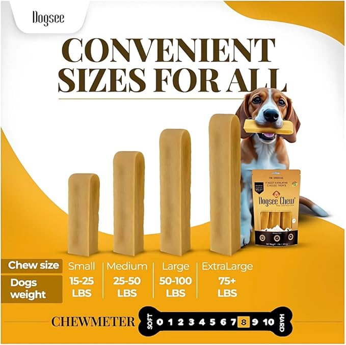 Dogsee Original Himalayan Yak Cheese Dog Chews (Small - 5 Bars) | Yak Chews for Small Dogs | Rawhide Free | Easily Digestible Dog Treats