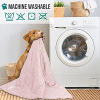 PetAmi Cooling Dog Blanket Lightweight for Small Pet Cat, 24x32 - Pink / Large (40x60) - image 2