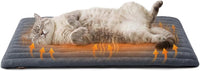 ZOMISIA self warming cat bed mat with ribbed plush zippered cover for crates