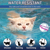 4 Pack Flea Collar for Cats, 32 Months Flea and Tick Prevention for Cats, Waterproof Cat Flea Collar, Natural Cat Flea and Tick Treatment, Adjustable Flea and Tick Collar for Cats Kittens(Pink&Purple)
