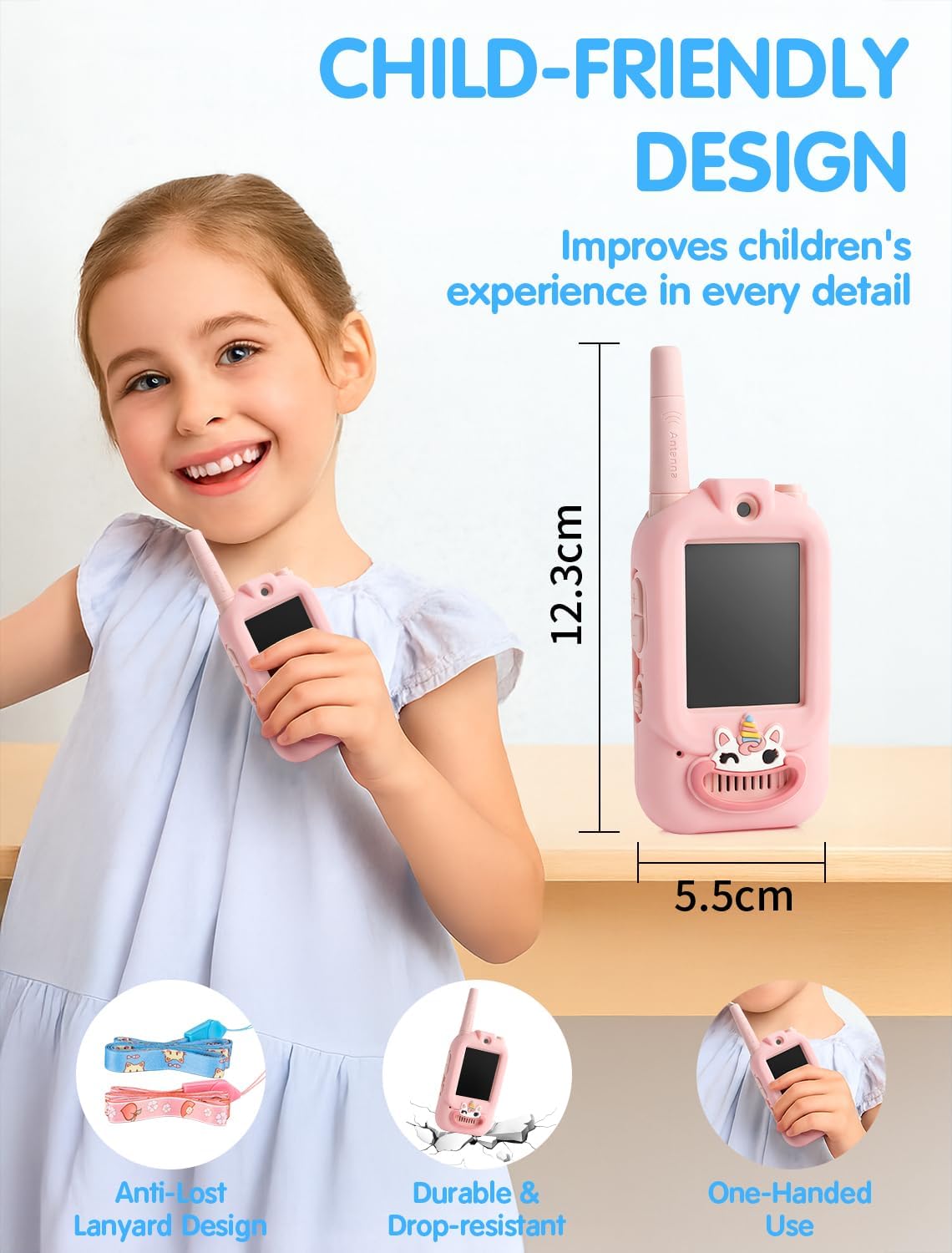 Video Walkie Talkies for Kids - Dinosaur Blue - image 4