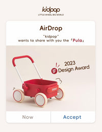PULA Baby Push Walker with Wheels Toddler Wagon for First Learner - Red - image 4