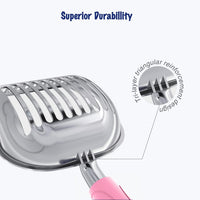 Cat Litter Scoop, Aluminum Alloy Sifter, Kitty Metal Scooper - Small / POLISHED Aluminum \ #10 Pink Handle - image 4