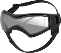 QUMY Dog Goggles Small Medium Breed Dog Sunglasses UV Protection - Black