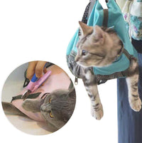 Cinf Cat Restraint Grooming Bag - M Size–Fits most adult cats (8–12 lbs) / Blue - image 3