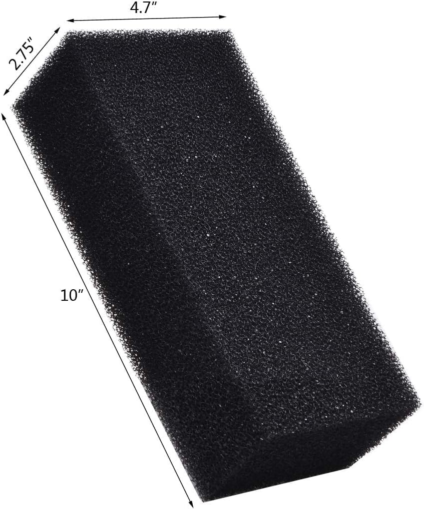 ALEGI Filter Foam Sponges, Bio Sponge Filter Media Pad - 10" x 4.7" x 2.75"