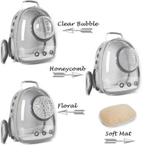 Bubble Cat Carrier Backpack - Grey / Backpack - image 3