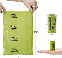 ECO-CLEAN Dog Poop Bags, 24 Rolls/360 Bags with Dispenser – Essentials for Dogs - Green - image 2