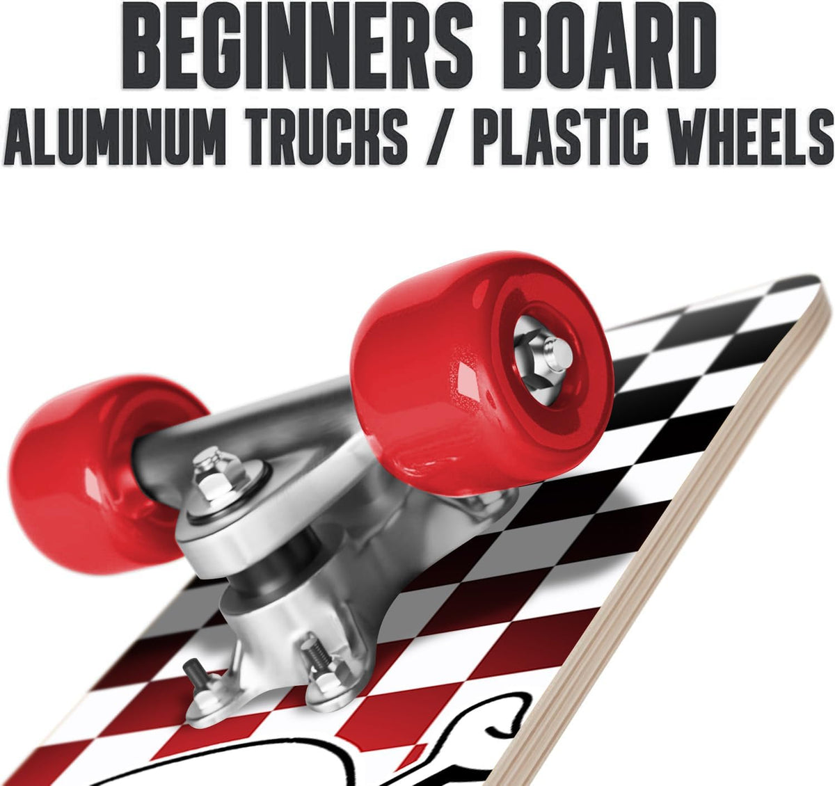 Rude Boyz 24 inch mini cruiser skateboard for kids with aluminium trucks - view 17