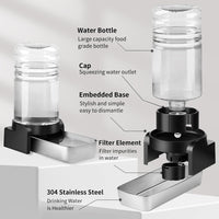 Marchul 1.1 Gallon Cat Water Dispenser - 1.7 Gallon Waterer - image 2