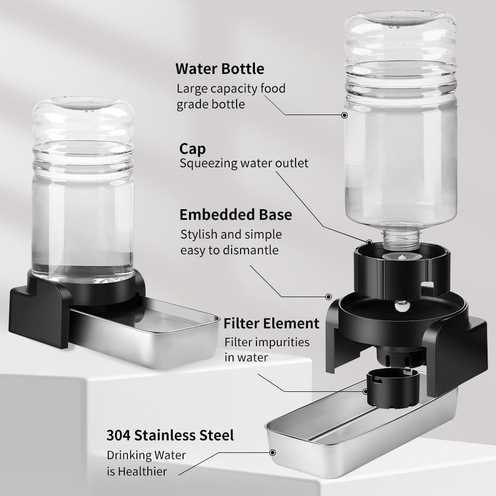 Marchul 1.1 Gallon Cat Water Dispenser - 1.7 Gallon Waterer - image 2