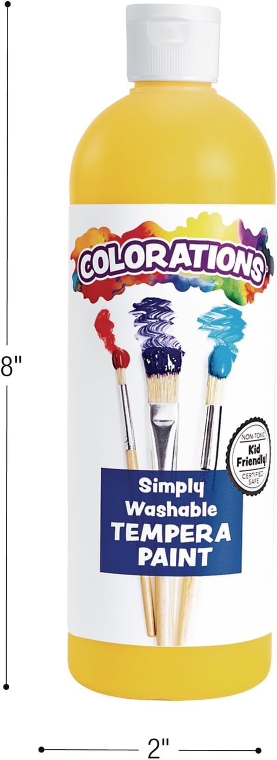 Colorations Paraben-Free Simply Washable Tempera Paint - Paraben-Free Formula / Assorted, 11 Colors - image 3