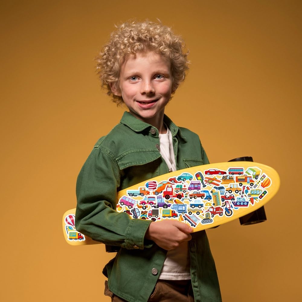 48 Sheets Stickers for Kids - 36 cars stickers - image 3
