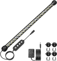 SEAOURA Submersible Led Aquarium Light for Fish Tank with Timer - 15 inch for 16-27inch tank