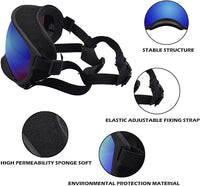 Medium Dog Sunglasses with Adjustable Strap UV Protection, Winproof Dog Puppy Sunglasses, Suitable for Medium Dog Pet Glasses, Dogs Eyes Protection,Soft Dog Goggles