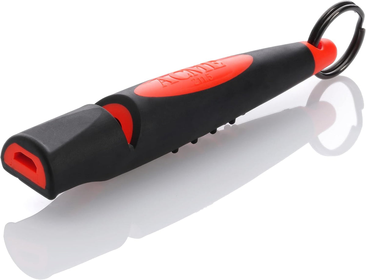 ACME Alpha 211.5 Professional Dog Training Whistle with Enhanced - Black on Day Glow Orange